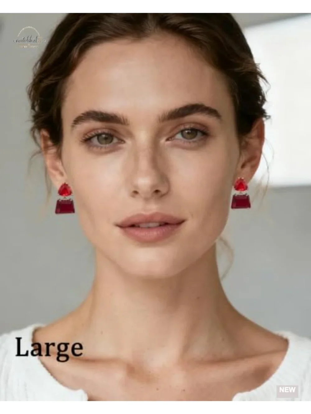 Hypoallergenic Crystal Dangle Earrings for Women - Silver Drop Earrings